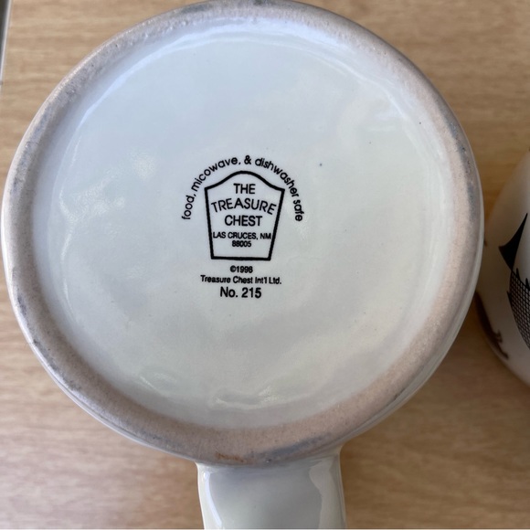 The Treasure Chest Vintage 1998 Mimbres Fish Mug Design #215 Set Of 2 - Picture 6 of 16